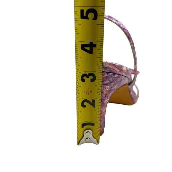 NWT Maryam Nassir Zadeh Flora Violet Marble Slingback Heels Sandals 36 - Picture 9 of 12